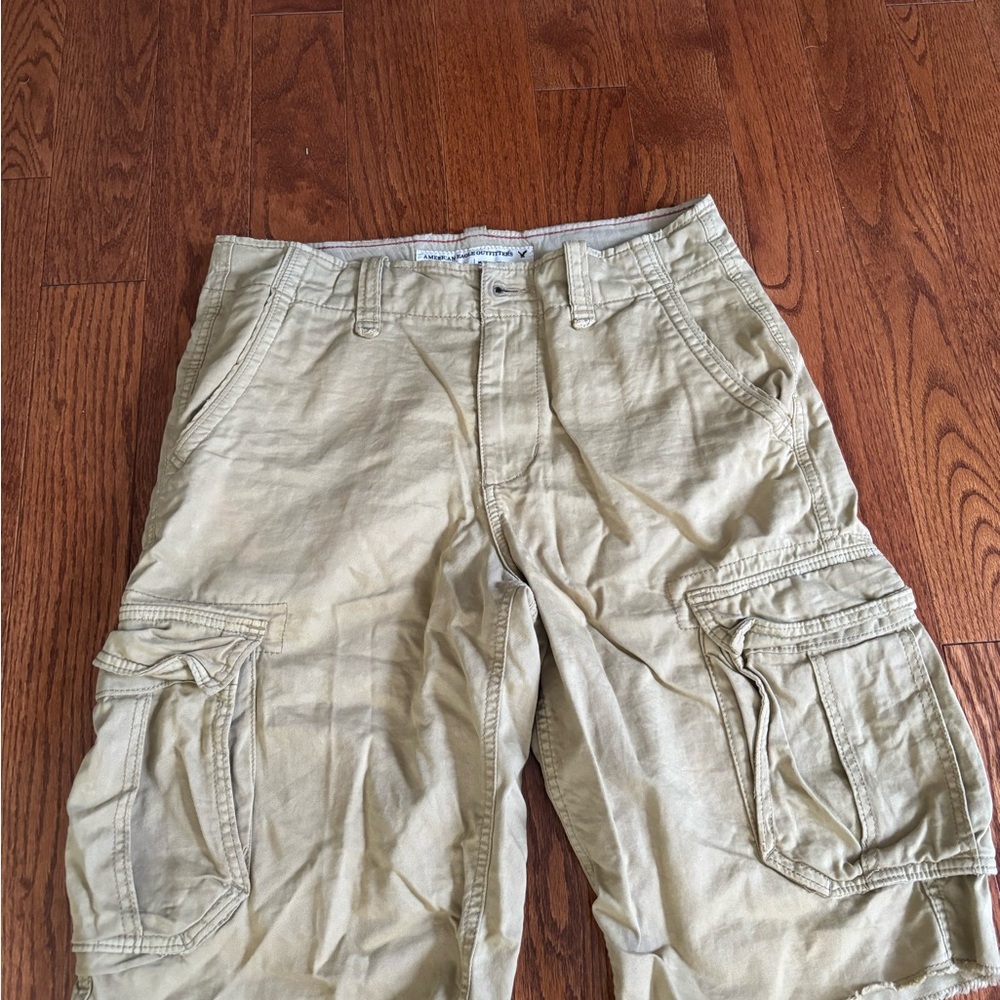 American Eagle Outfitters Tan Cargo Shorts